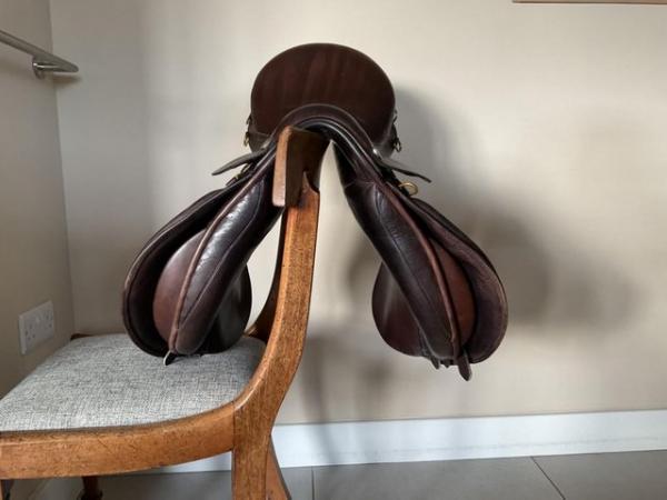 Image 1 of Paul Jones brown leather GP saddle 17” medium