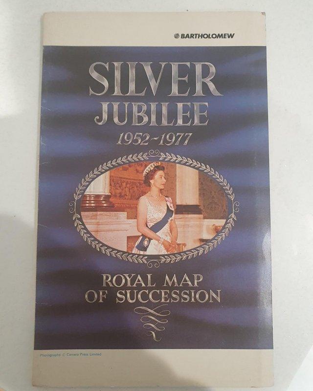 Preview of the first image of Silver Jubilee 1952-1977 - Royal Map of Succession.