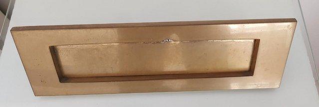 Image 1 of Polished Brass Letter Plate....