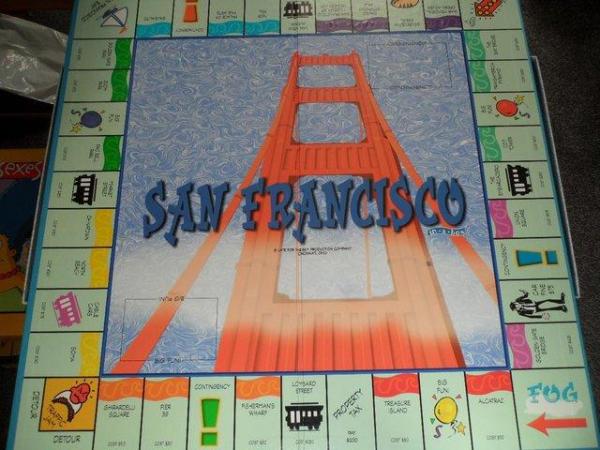 Image 3 of San Francisco Monopoly board Game