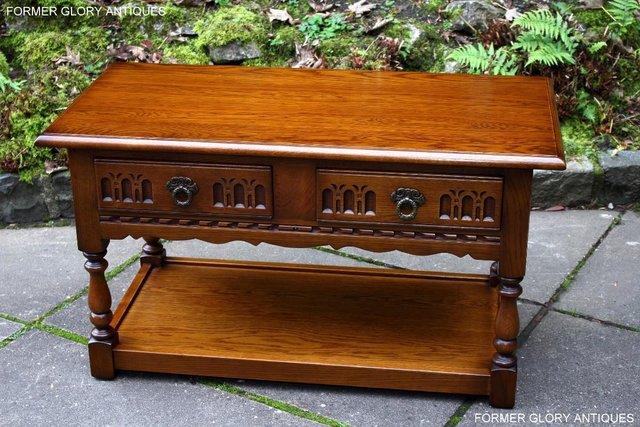 Image 53 of OLD CHARM LIGHT OAK TWO DRAWER COFFEE TABLE TV MEDIA STAND