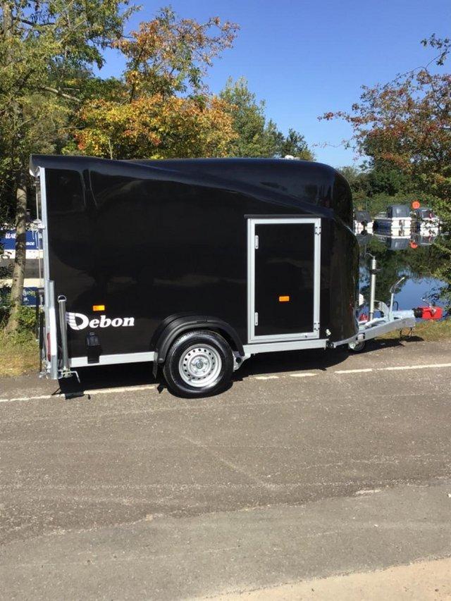 Preview of the first image of DEBON CARGO 1300 BOX TRAILER with Full Ramp/ Barn Door.
