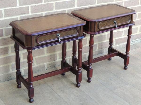 Image 2 of Pair of Retro Bedside Tables (UK Delivery)
