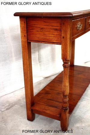 Image 21 of SOLID OAK HALL LAMP PHONE TABLE SIDEBOARD DRESSER BASE STAND