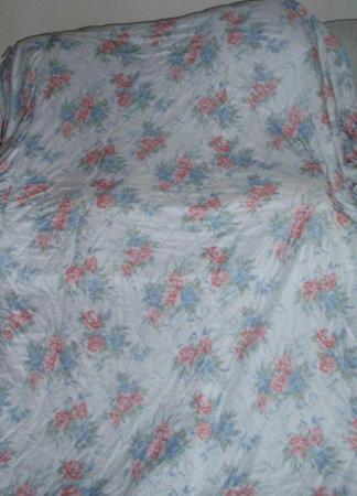 Image 1 of Vintage, Quilted, Satin Bedspread for a SINGLE BED