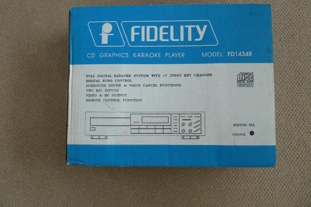 Preview of the first image of Fidelity FD1434R Vintage Pro CD Karaoke Player.