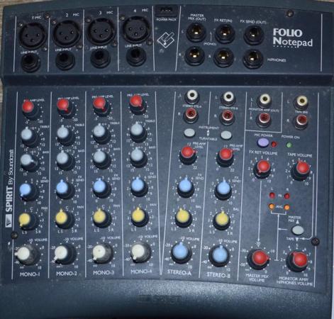 Image 3 of SPIRIT FOLIO NOTEPAD MIXER Reduced to sell NOW ONLY £50