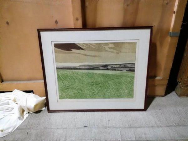 Image 3 of Original Etching Artist John Brunsden Signed Framed Landscap