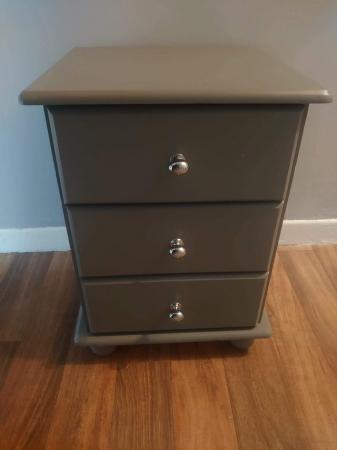 Image 2 of Painted bedside table solid pine