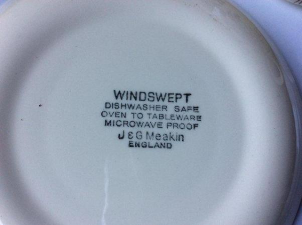 Image 3 of 4 x J & G Meakin Cups & Saucers ‘Windswept’ Design