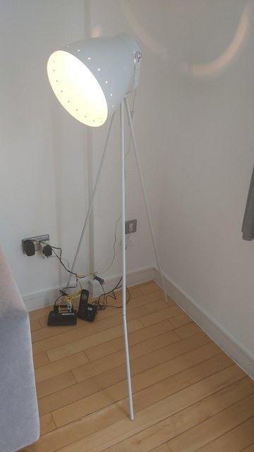 Preview of the first image of 8 White tripod floor lamp £20 each.