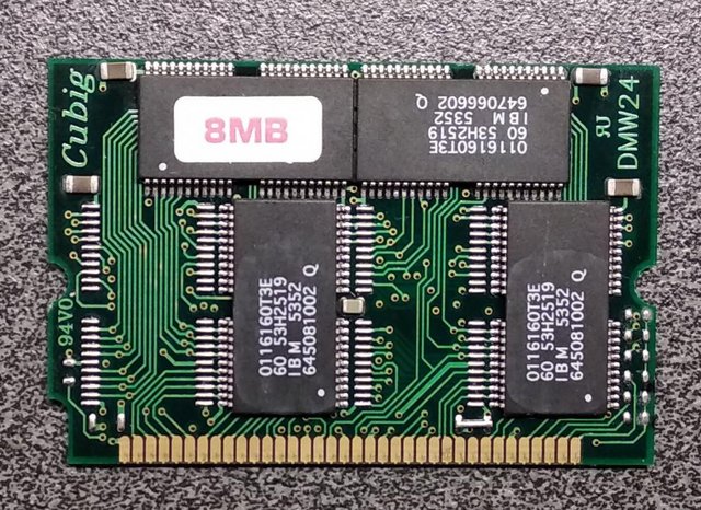 Preview of the first image of Vintage Toshiba 8MB Toshiba Laptop Memory T2130 Compatible P.