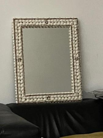 Image 2 of Seashell Moulded Frame Mirror: 16" x 20"