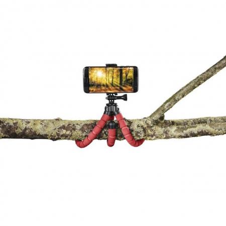 Image 2 of Hama Flex Tripod for Smartphone & GoPro, 26 cm, red. NEW