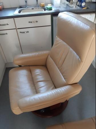 Image 1 of Stressless chair & footstool