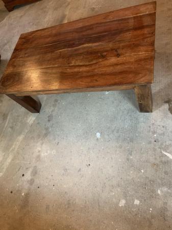 Image 3 of Heavy Wooden Solid Coffee Table
