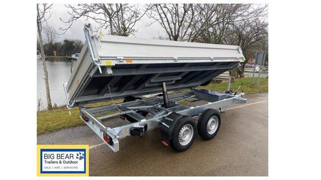 Image 3 of Bockmann DK-AL 3718/35 3 way tipping trailer MGW 3500kg