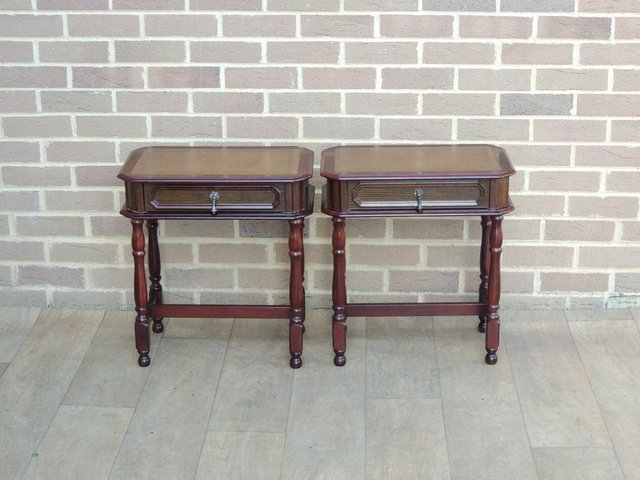 Preview of the first image of Pair of Retro Bedside Tables (UK Delivery).