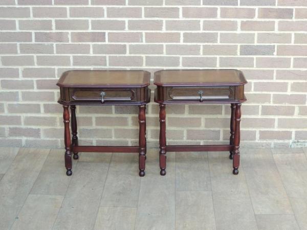 Image 1 of Pair of Retro Bedside Tables (UK Delivery)
