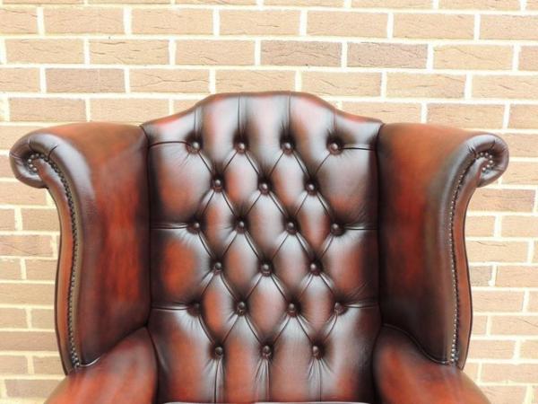 Image 13 of Luxury Queen Anne Chesterfield Wingback Armchair (UK Deliver