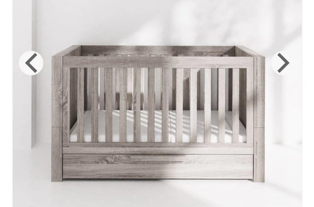 Image 2 of Mamas and Papas Franklin Cot Bed. Luxurious mattress incl