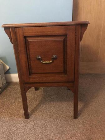 Image 1 of Vintage wooden hall table with drawer