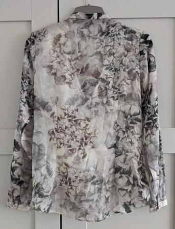 Image 2 of NEW H&M Top Floral Wrap/Crossover Blouse