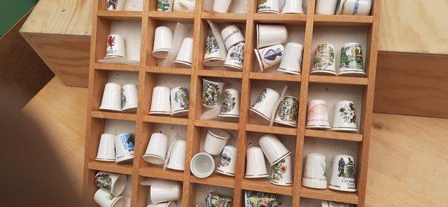 Image 3 of Very large collection of ceramic thimbles
