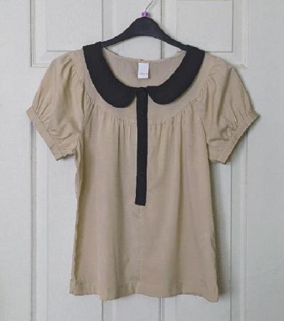 Image 1 of Pretty Ladies Short Sleeve Blouse By Vila - Size L