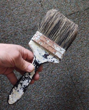 Image 3 of Old Vintage Real Bristle Paint Brush