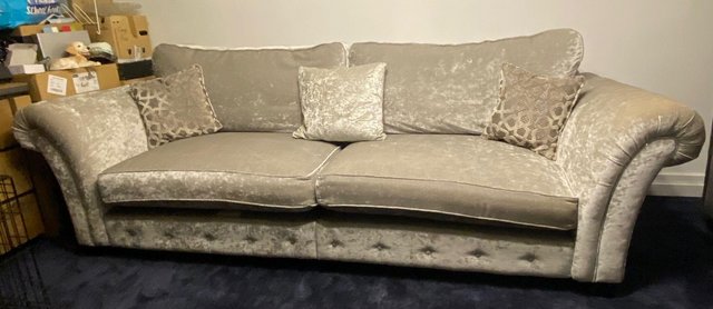 Preview of the first image of 4 Seater Furniture Village Sofa & matching 6 foot bench.