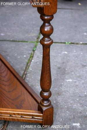 Image 58 of AN OLD CHARM LIGHT OAK CANTED CONSOLE TABLE LAMP PHONE STAND