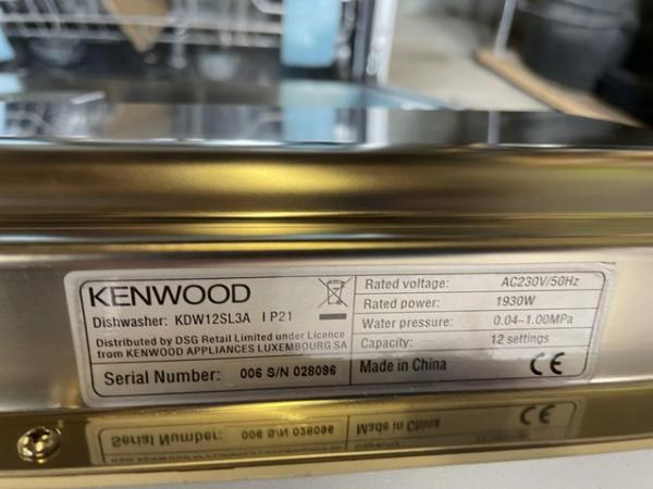 Image 3 of KENWOOD FREE STANDING DISHWASHER - Grey - Brand New