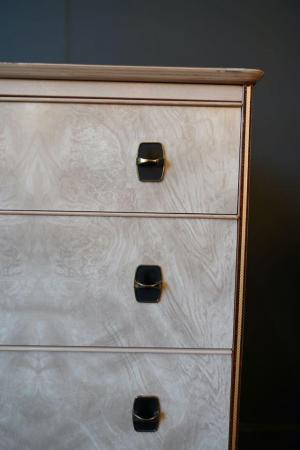 Image 6 of Mid Century Hollywood 1960s Pearlescent Formica Small Chest