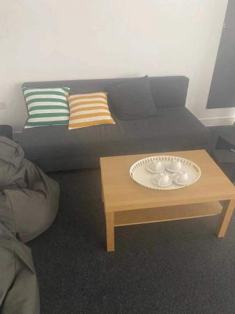 Image 1 of IKEA ASARUM 3-seat sofa-bed, Knisa dark grey