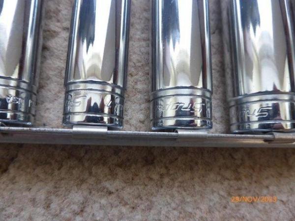 Image 2 of Snap-on 3/8" Flank drive deep Imperial sockets. As new.