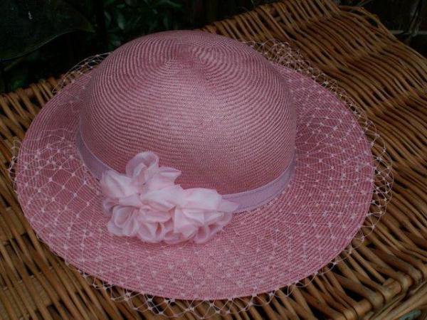 Image 2 of Hat for special occasion. pink.