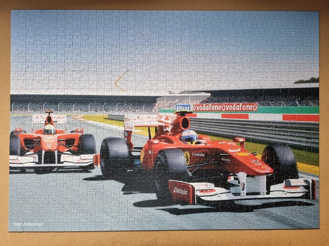 Preview of the first image of 1000 piece jigsaw called RED LIGHTNING BY King Puzzles..