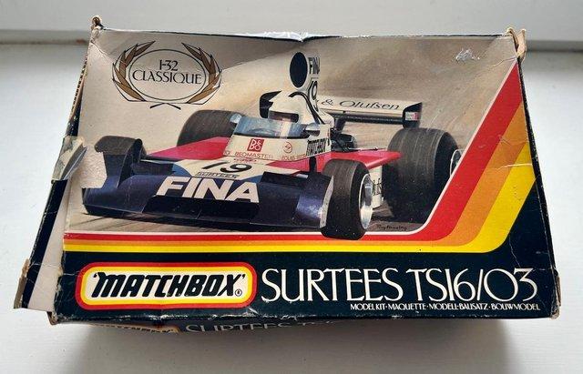 Preview of the first image of Classic Matchbox Surtees TS16/03 F1 racing car 1/32nd scale.