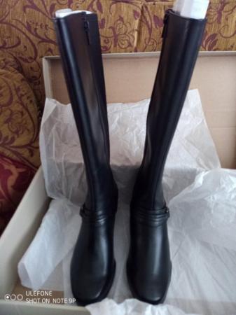 Image 2 of Clarks Ladies Boots, size 7, width D, 1 1/4" heel. BNIB