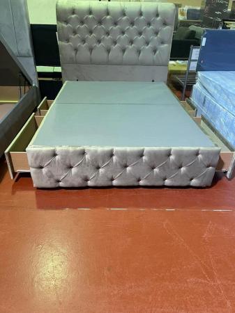 Image 2 of Handmade Designer Inspired Divan Bed with 4 Drawers