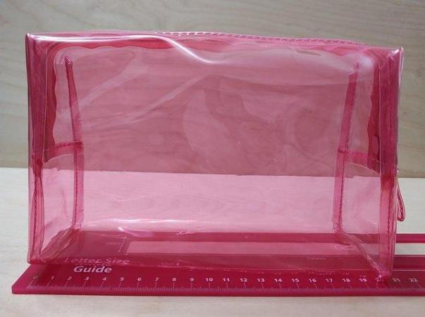 Image 4 of Marks and Spencer Pink Zipped Makeup Wash Bag Collect Post