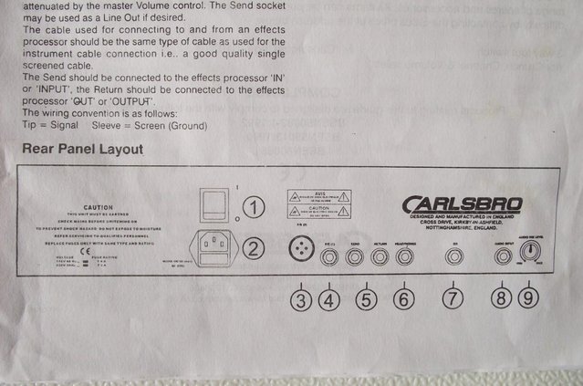 Image 10 of CARLSBORO GLX100 COMBO GUITAR AMPLIFIER