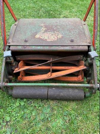 Image 3 of Hand push mower, Qualcast mower with grass box