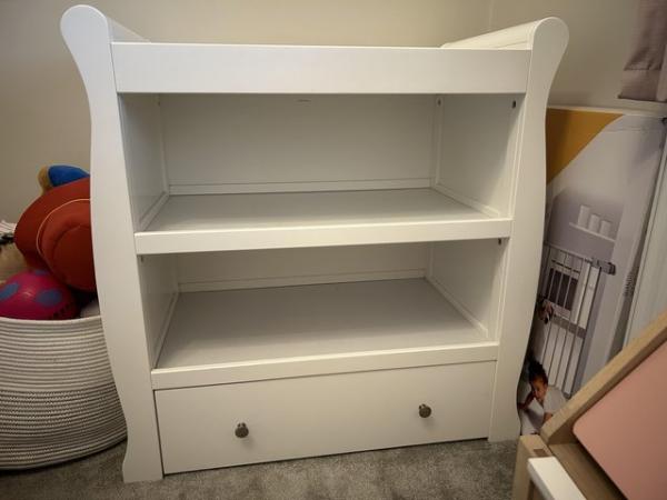 Image 1 of Baby changing unit/ storage unit with draw
