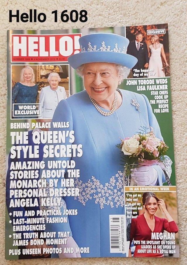 Preview of the first image of Hello Magazine 1608 - The Queen's Style Secrets.