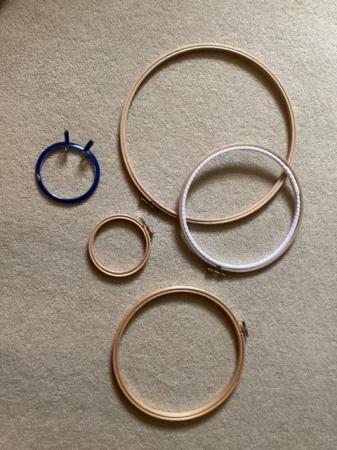 Image 1 of Wooden Embroidery Hoop selection