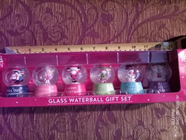 Image 1 of Pack of 6 mini snow globes, Brand New In Packaging