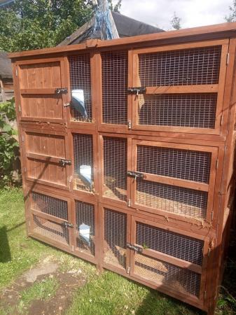 Image 2 of Rabbit small animal hutch with three tiers