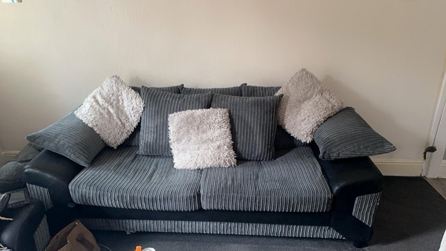 Preview of the first image of 3 seater sofa with washable covers.